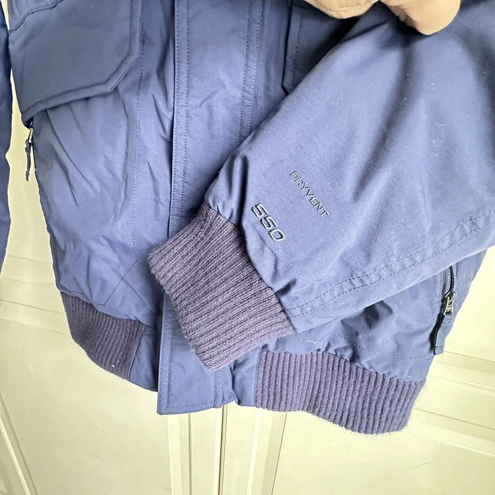 The‎ North Face Down Jacket Hooded Coat Kids 14-16 Girl or Boy Navy Blue 550 Dry